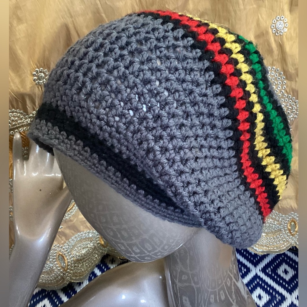 Rasta Beanie Multicolor Knit Hat